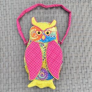 Owl Quilted Patchwork Design Purse Shoulder Bag by Douglas Sassy Pets Saks